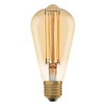 Ledvance Vintage 1906 LED E27 Birne Gold 8.8W 806lm - 822 Extra Warmweiß | Dimmbar - Ersatz für 60W