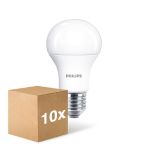 Mehrfachpackung 10x Philips Corepro LED Glühbirne E27 Birne Matt 10.5W 1055lm - 930 Warmweiß | Höchste Farbwiedergabe - Ersatz Für 75W