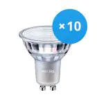 Mehrfachpackung 10x Philips MASTER Value LED Spot GU10 PAR16 3.7W 270lm 36D - 930 Warmweiß | Höchste Farbwiedergabe - Dimmbar - Ersatz für 35W