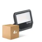 Mehrfachpackung 4x Ledvance LED-Scheinwerfer Aluminium Schwarz 41W 6000lm 100D - 840 Kaltweiß | IP66 - Symmetrisch