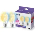 Doppelpack 2x WiZ Smart LED E27 Birne Fadenlampe 7W 806lm | Höchste Farbwiedergabe - Dimmbar - Ersatz Für 60W