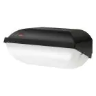  Philips LED Sicherheit Coreline BWC110 Schwarz 9W 900lm - 830 Warmweiß | 242x110mm - IP54 - Lichtsensor